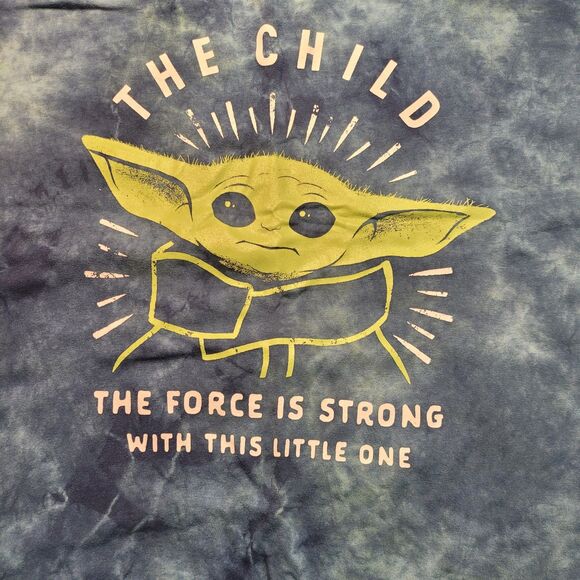 Star Wars Tie Dye T-Shirt Ltd Edition Adult XL 46/48 EUC Grogu Mandalorian - Picture 2 of 7